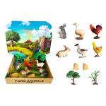 6styles small promotional plastic farm animal toy set,novelty plastic farm animal toy set,animal toy toys for child kids