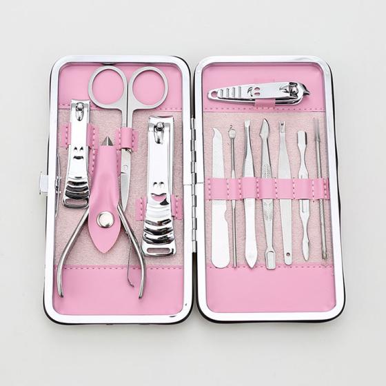 High Quality 12pcs makeup tool kits nail care products beauty kit manicure accessories set
