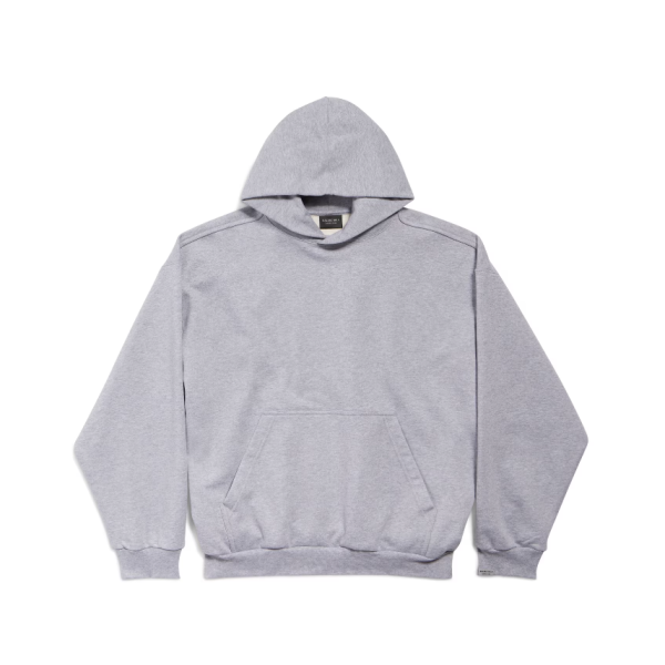 Men's Patch Guard-Robe Medium Fit Hoodie Grey & Silver