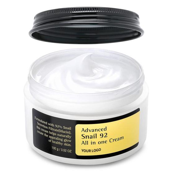 Snail Repair Soothes Essence Face Moisturizer Private Label Facial Hydrating Snail Mucin Cream For Korean Skincare