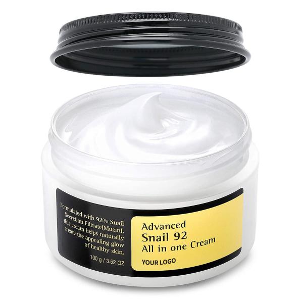 Snail Repair Soothes Essence Face Moisturizer Private Label Facial Hydrating Snail Mucin Cream For Korean Skincare
