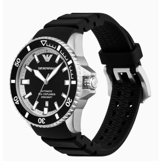 Men's Large Dial Tire Pattern Adjustable Diving Mechanical Watch