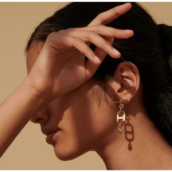 Hermes sur Mer earrings, small model