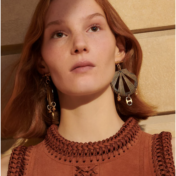 Hermes sur Mer earrings, large model