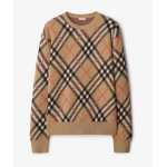 Check Wool Blend Sweater