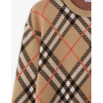 Check Wool Blend Sweater