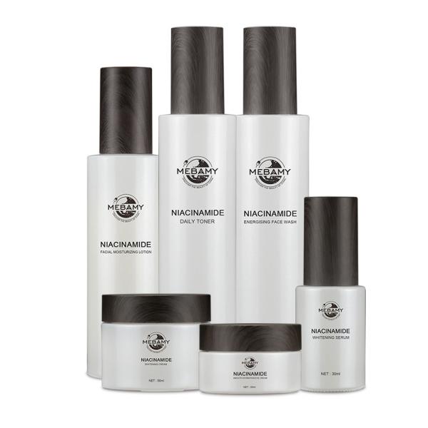Private Label Niacinamide Skincare Set Including Serum Cream Lotion Toner Wash Niacinamide Brightening Skin Care Products Set