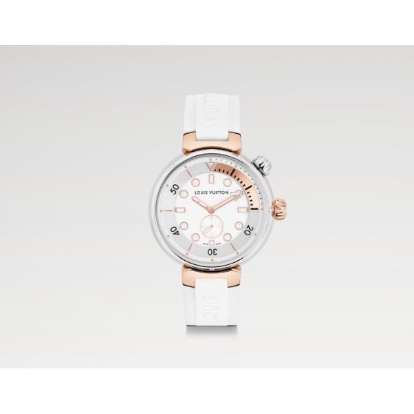 Tambour Street Diver, quartz, 39.5mm, steel & rose gold