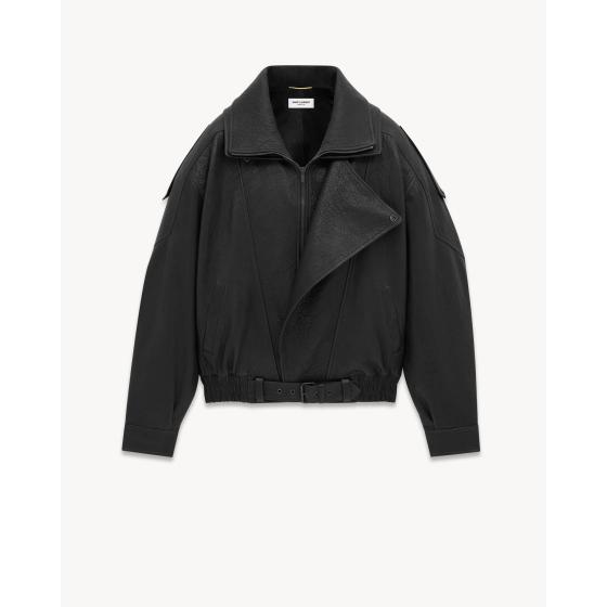 Sheepskin bomber jacket