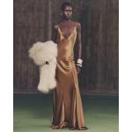 Silk Satin V-Neck Dress