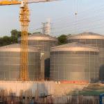 9500m3 Schumann Powder Spraying Steel Digestive Tanks For Water Treatment Machinery