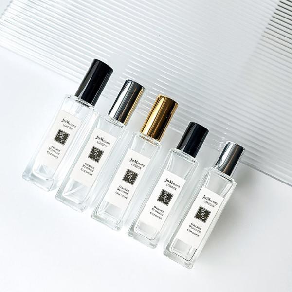 wholesale sublimation logo original refill atomizer women spray glass square perfume bottle 3 5 10 ml with box packaging