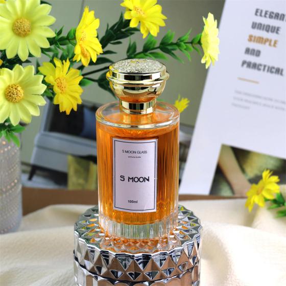 Factory Luxury Unique Cylinder Round Perfume Glass Bottle 100ml Private Label With Box And Oem Parfum Body Sprayer