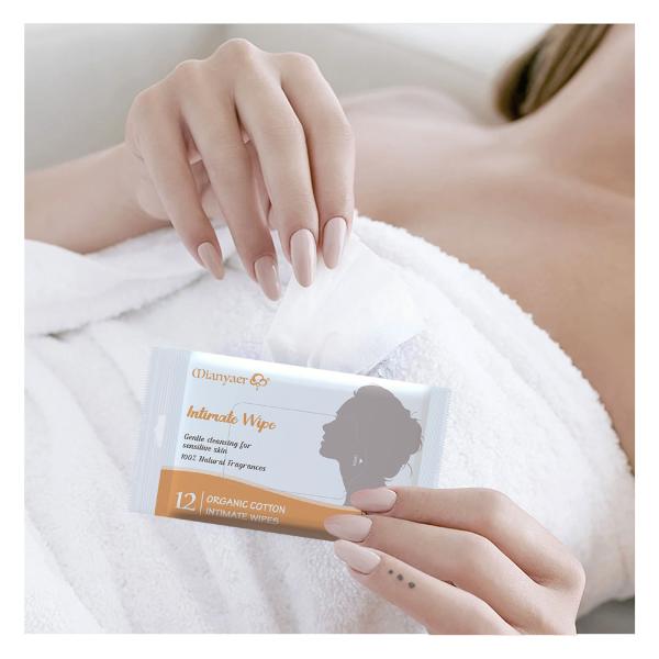 Customization Health Care Extra Soft Intimate Wipes For Women Wipes For Woman Intimate Wipes 12pcs For Female Daily Cleaning