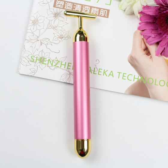 Portable Beauty and Personal Care Product Face Lifting Facial Massager Real Gold Beauty Bar for Christmas Gift Woman