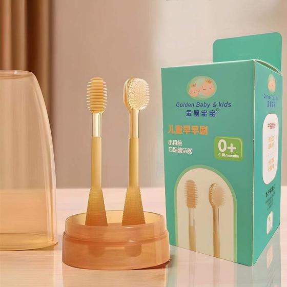 Children Fruit Teething Pacifier 360 Degree U-shaped Baby Silicone Toothbrush Silicone Kids Teeth Oral Care Cleaning Wholesale