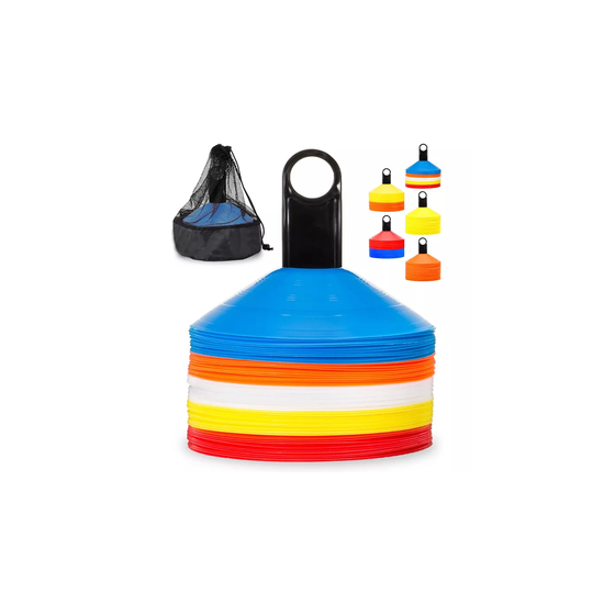 Wholesale Football Equipment Colorful Speed Sports Plastic Soccer Football Cones Training Agility Football Disc Cone Set