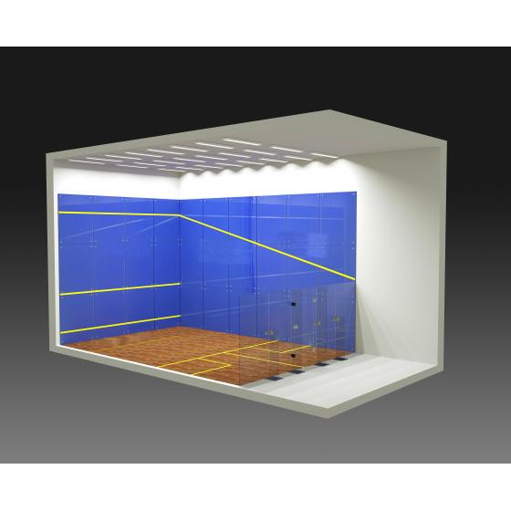 Factory Wholesale Panoramic Padel Squash Court Instant Outdoor Sports Court