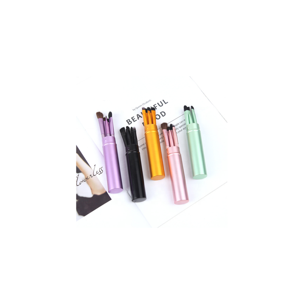 Professional 5pcs Travel Portable Mini Eye Makeup Brushes Set Eyeshadow Eyeliner Eyebrow Brush Lip MakeUp Brush Kit