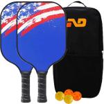 Newdaysports Durable Fiberglass Pickleball Set Rackets Factory Supply With Customizable Frosted Surface