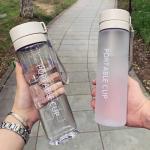 Wholesale 800ml Portable GYM Clear Custom Logo Drinking Cup Plastic Sports Water Bottle Transparent PC Camp