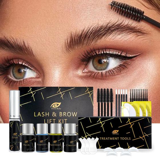 MSDS Private label lash lift kit diy eye brow lamination kit and tint Perm professional custom packing