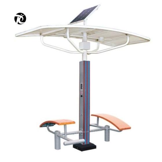 Outdoor entertainment customized smart sports park fitness equipment solar panel smart dual position abdominal muscle board