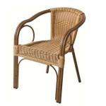Rattan furniture garden use papaya rattan wholesale outdoor leisure chair