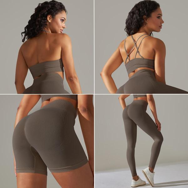 4 Piece Gym Set Women Gym Fitness Sport Wear Yoga Clothing Gym Outfit Set For Women Workout Sets