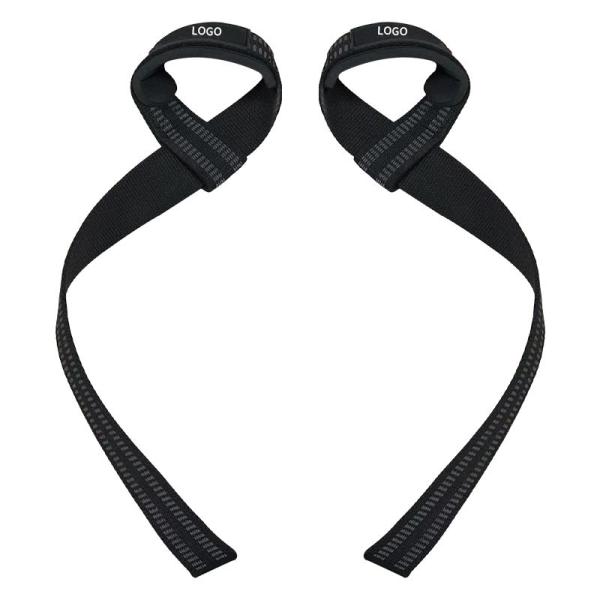 Hot Sale Unisex Custom Logo Gym Fitness Non-Slip Weightlifting Strap Wrist Straps for Strength Training and BodyBuilding