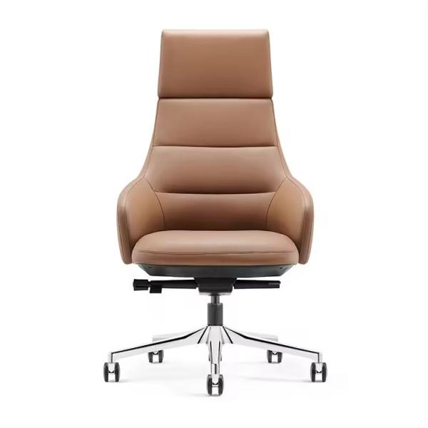 Fashion wholesale comfortable ergonomic true genuine leather office chair